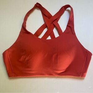 Lululemon High Support Energy Bra Red/Orange Size 36C